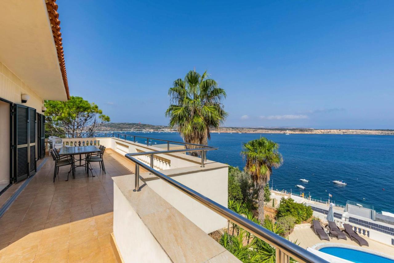 Villa Palma - Sunset Sea Views With Pool, Jacuzzi, Sauna And Games Room Мелліха Екстер'єр фото