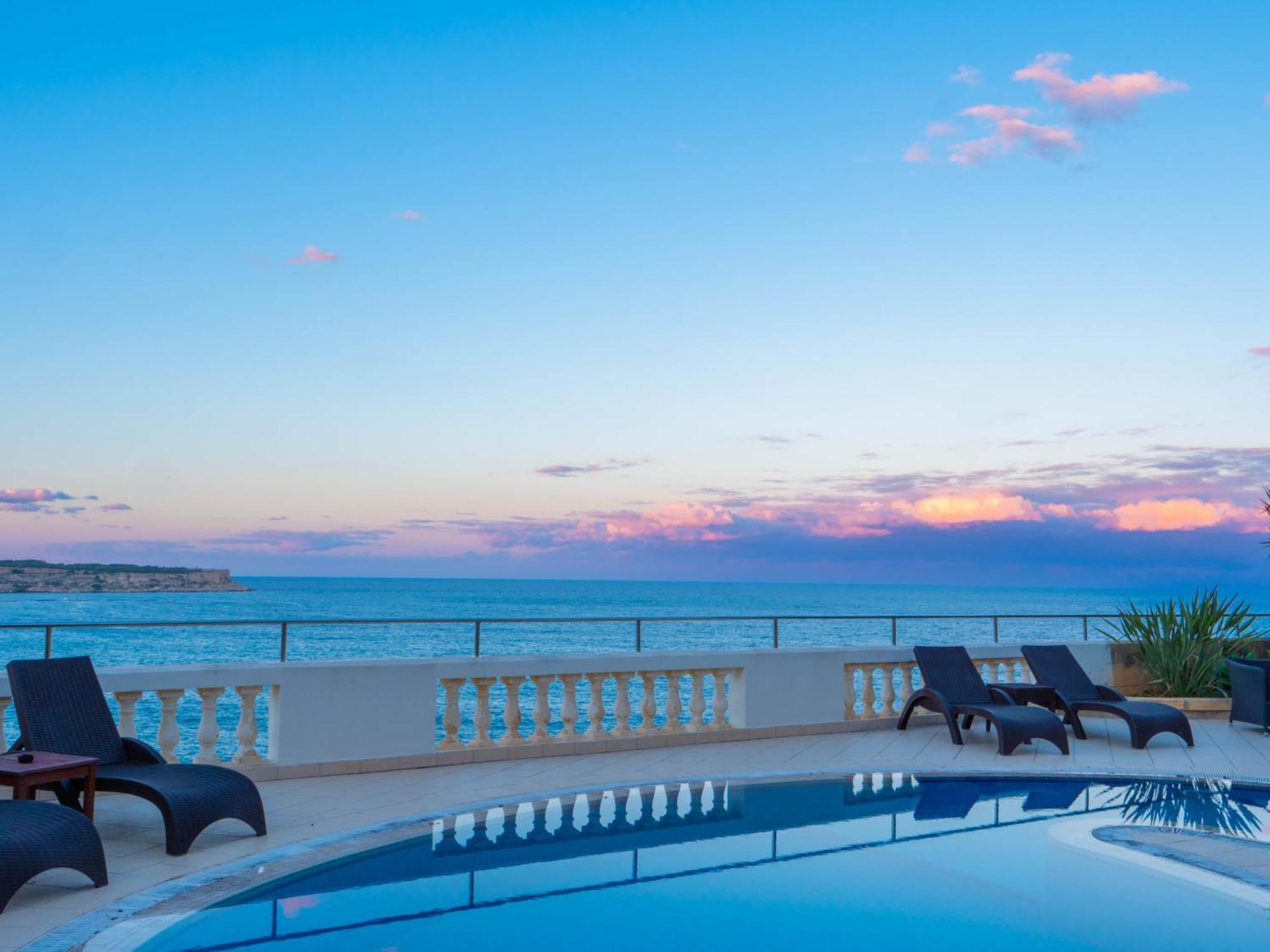 Villa Palma - Sunset Sea Views With Pool, Jacuzzi, Sauna And Games Room Мелліха Екстер'єр фото