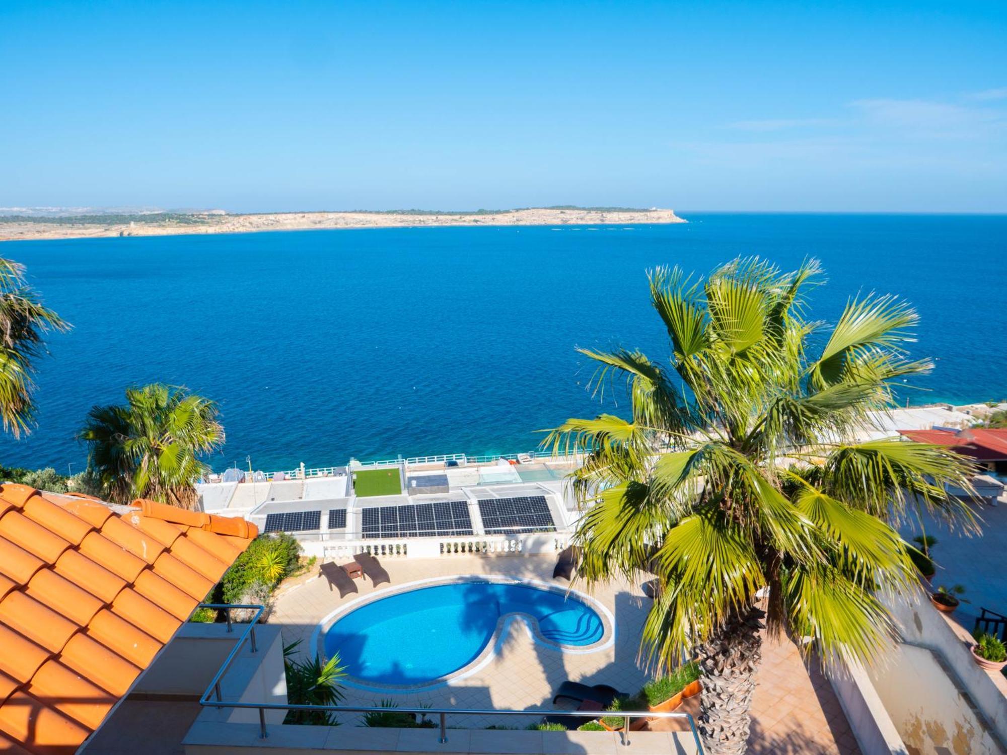 Villa Palma - Sunset Sea Views With Pool, Jacuzzi, Sauna And Games Room Мелліха Екстер'єр фото